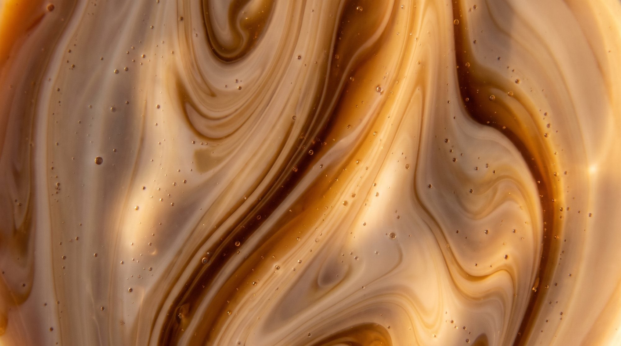 Banana coffee milk swirl